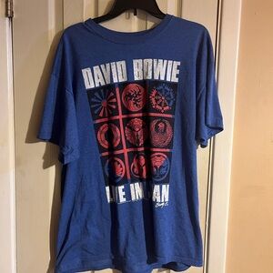 Fifth Sun Blue David Bowie Graphic Tee